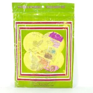 Vogart Crewel Sparkle Stitchery Kit Butterflies No. 699D Vintage Sealed Cottage
